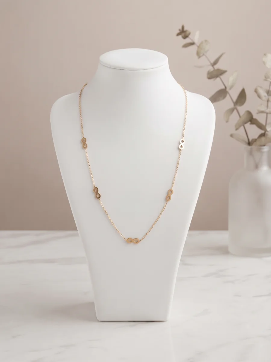 Collier infini doré
